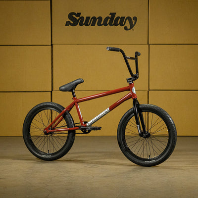 Sunday Silvawave 21"TT BMX Freestyle Bike-Brett Silva Signature-Gloss Dark Brick Red