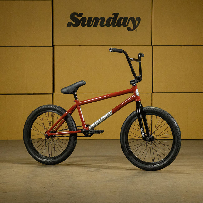 Sunday Silvawave 21"TT BMX Freestyle Bike-Brett Silva Signature-Gloss Dark Brick Red - 1