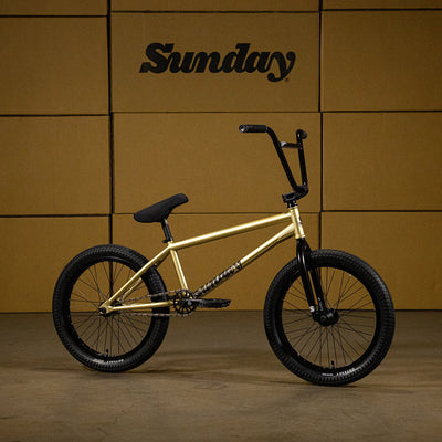 Sunday Wavelength 21"TT RHD/LHD BMX Freestyle Bike-Gary Young Signature-Matte Metallic Gold