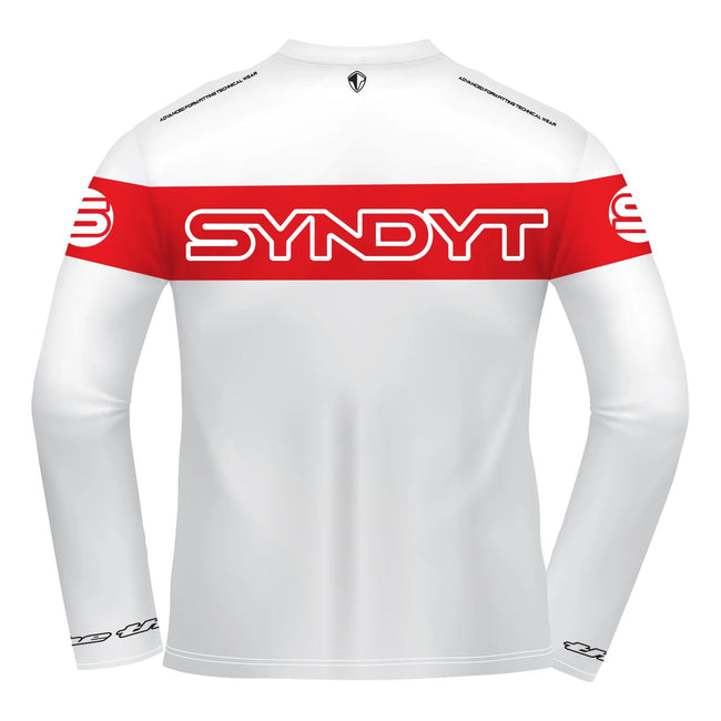 Syndyt BMX Race Jersey-White/Red - 2