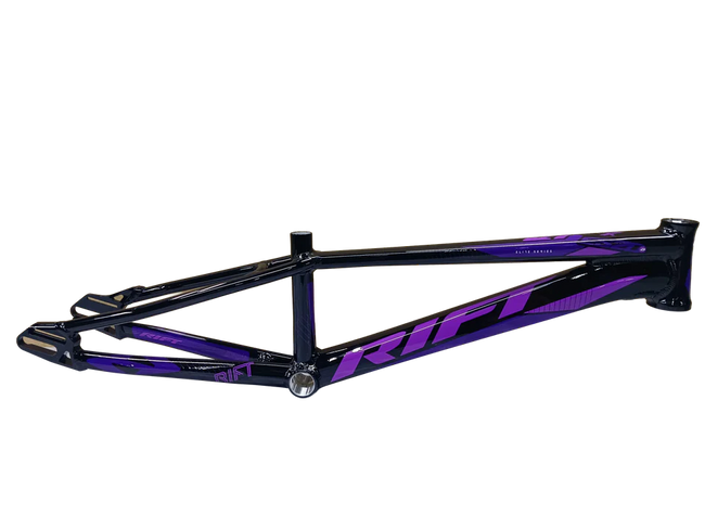 Tangent Rift Disc ESD20 BMX Race Frame-Gloss Black/Purple-Purple Decals - 2