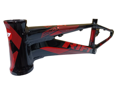 Tangent Rift Disc ESD20 BMX Race Frame-Gloss Black/Red-Red Decals