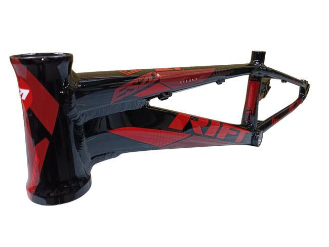 Tangent Rift Disc ESD20 BMX Race Frame-Gloss Black/Red-Red Decals - 1
