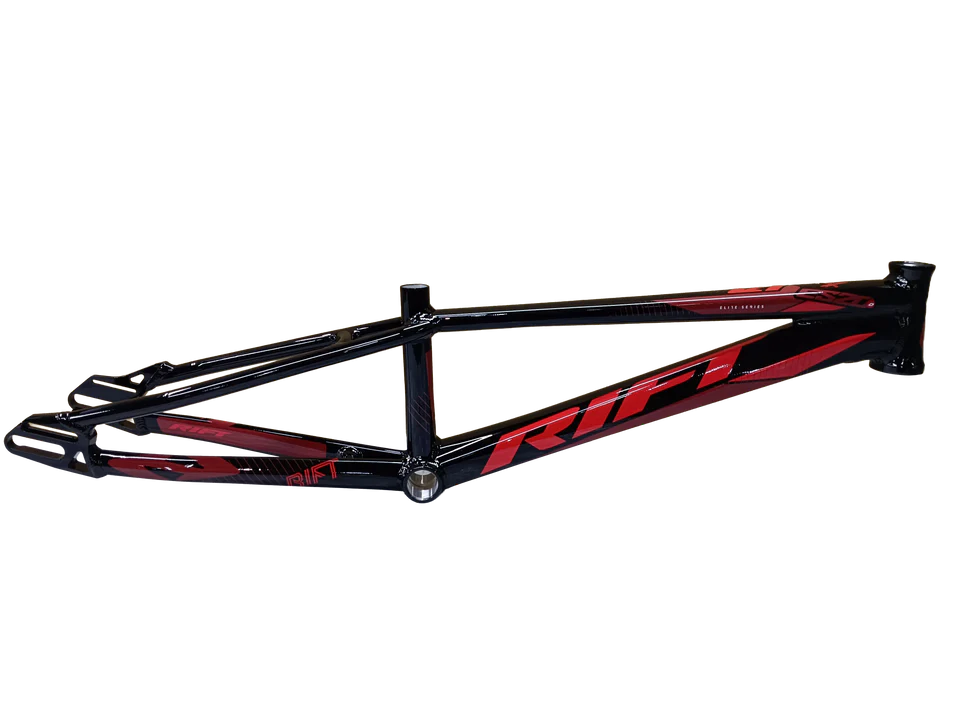 Tangent Rift Disc ESD20 BMX Race Frame-Gloss Black/Red-Red Decals
