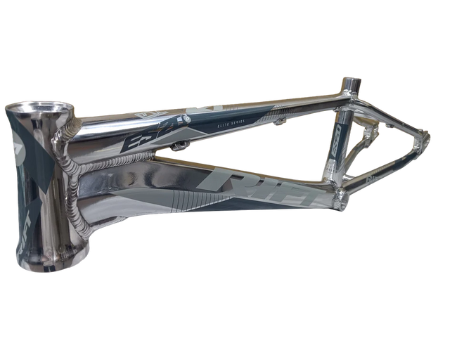 Tangent Rift Disc ESD20 BMX Race Frame-Polished/Grey-Grey Decals - 1