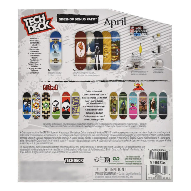 Tech Deck Sk8shop Bonus Pack-6 Pack-April - 2