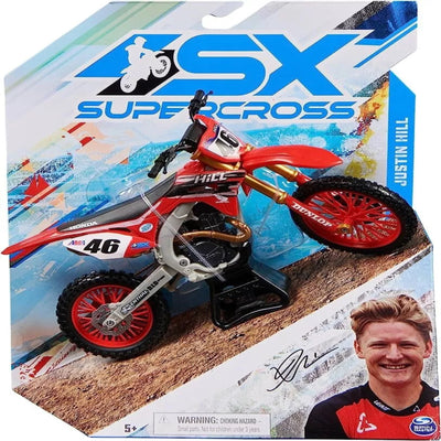 Supercross 1:10 Die-Cast Motorcycle-Justin Hill