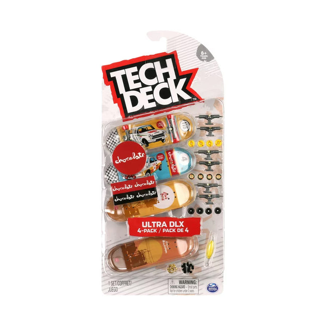 Tech Deck Ultra DLX Fingerboard 4 Pack-Chocolate - 1