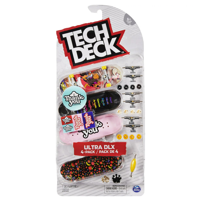 Tech Deck Ultra DLX Fingerboard 4 Pack-Thank You - 1