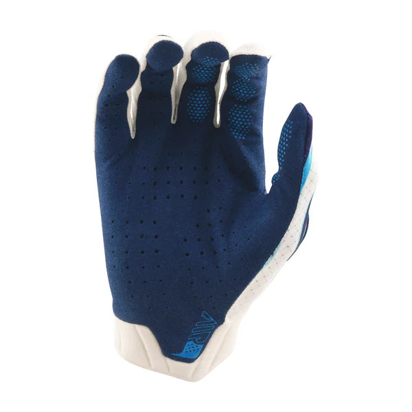 Troy Lee Designs Air BMX Race Gloves-Torched White/Blue - 2