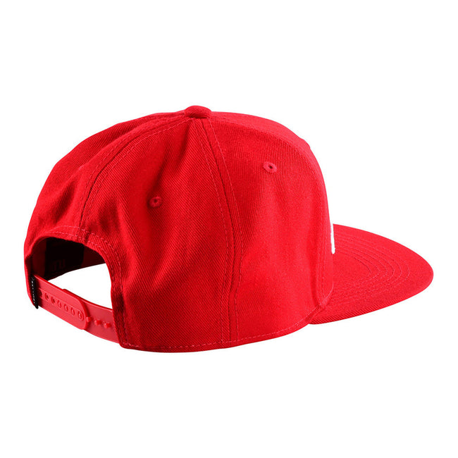 Troy Lee Classic Signature Snapback Hat-Red/White - 2