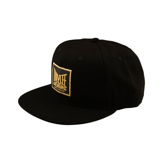 Troy Lee Designs Handlebar Flat Bill Snapback Hat-OSFM-Black - 1