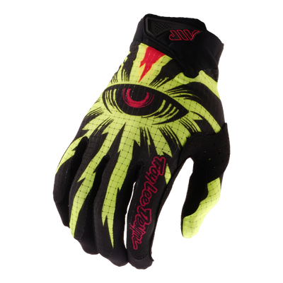 Troy Lee Designs Air BMX Race Gloves-Cyclops Black/Flo Yellow