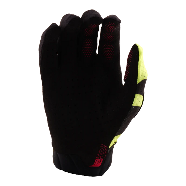 Troy Lee Designs Air BMX Race Gloves-Cyclops Black/Flo Yellow - 2