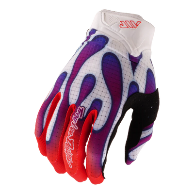 Troy Lee Designs Air BMX Race Gloves-Overspray White/Violet