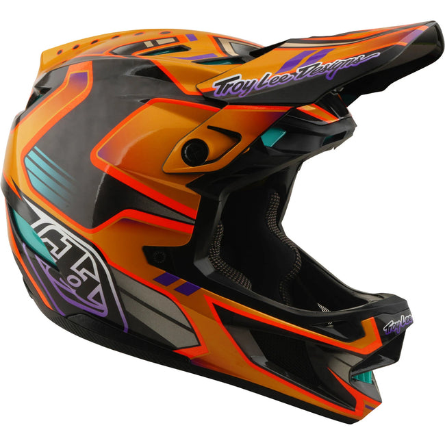 Troy Lee Designs D4 Carbon MIPS BMX Race Helmet-Crest Gold - 1