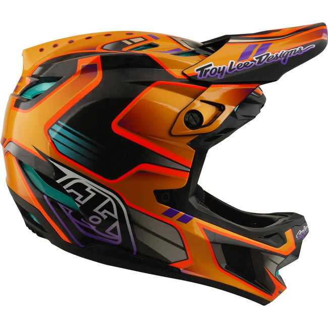 Troy Lee Designs D4 Carbon MIPS BMX Race Helmet-Crest Gold - 2
