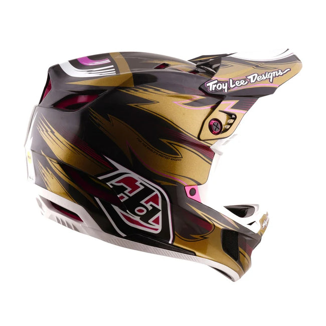 Troy Lee Designs D4 Carbon MIPS BMX Race Helmet-Cyclops Gold - 2
