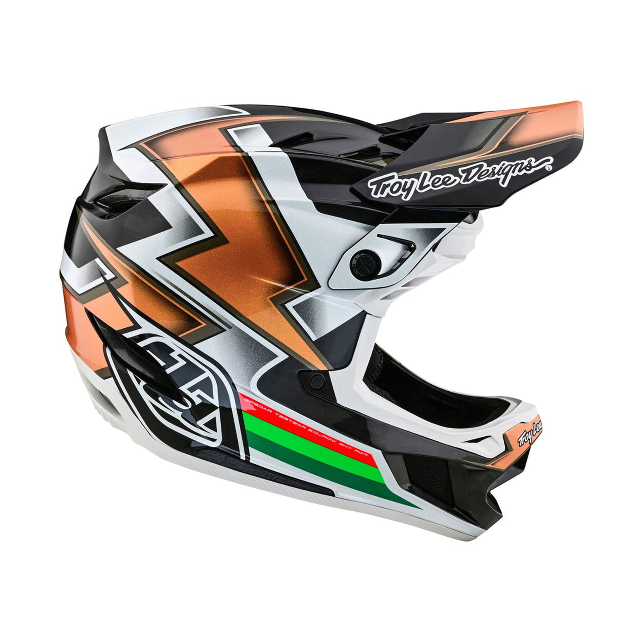 Troy Lee Designs D4 Carbon MIPS BMX Race Helmet-Ever Black/Gold