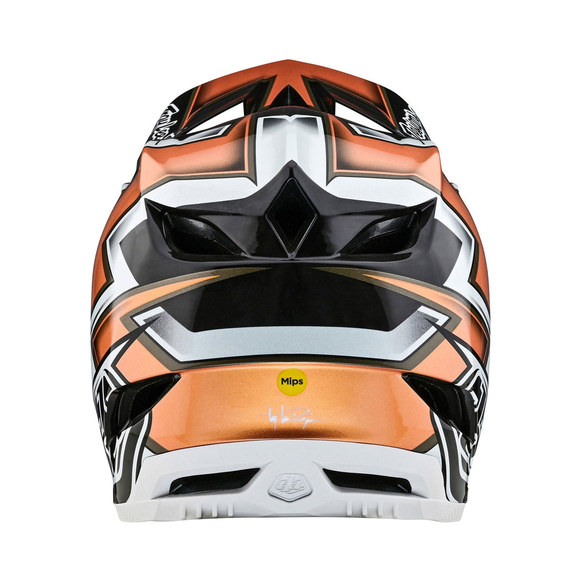 airoh bmx helmet Troy Lee Designs D4 Carbon MIPS BMX Race Helmet-Ever Black/Gold