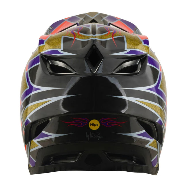 Troy Lee Designs D4 Carbon MIPS BMX Race Helmet-Flush Violet - 3