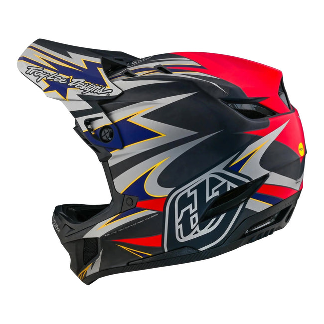 Troy Lee Designs D4 Carbon MIPS BMX Race Helmet-Inferno Gray - 3