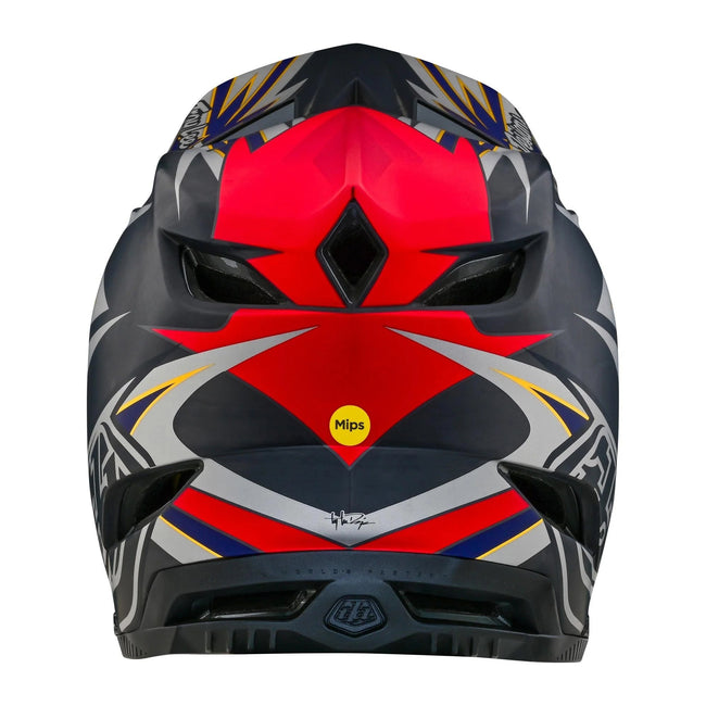 Troy Lee Designs D4 Carbon MIPS BMX Race Helmet-Inferno Gray - 4