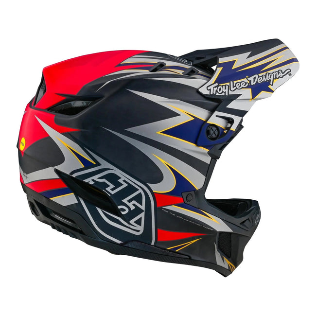 Troy Lee Designs D4 Carbon MIPS BMX Race Helmet-Inferno Gray - 5
