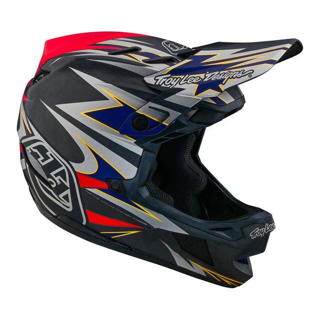 Troy Lee Designs D4 Carbon MIPS BMX Race Helmet-Inferno Gray - 7