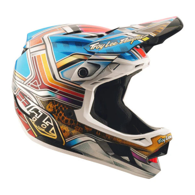 Troy Lee Designs D4 Carbon MIPS BMX Race Helmet-Lowrider Blue - 1