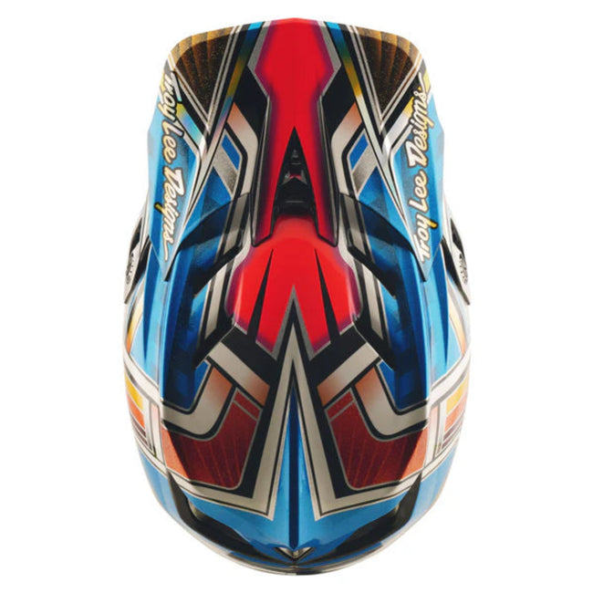Troy Lee Designs D4 Carbon MIPS BMX Race Helmet-Lowrider Blue - 5