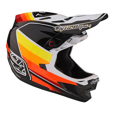 Troy Lee Designs D4 Carbon MIPS BMX Race Helmet-Reverb Black/White