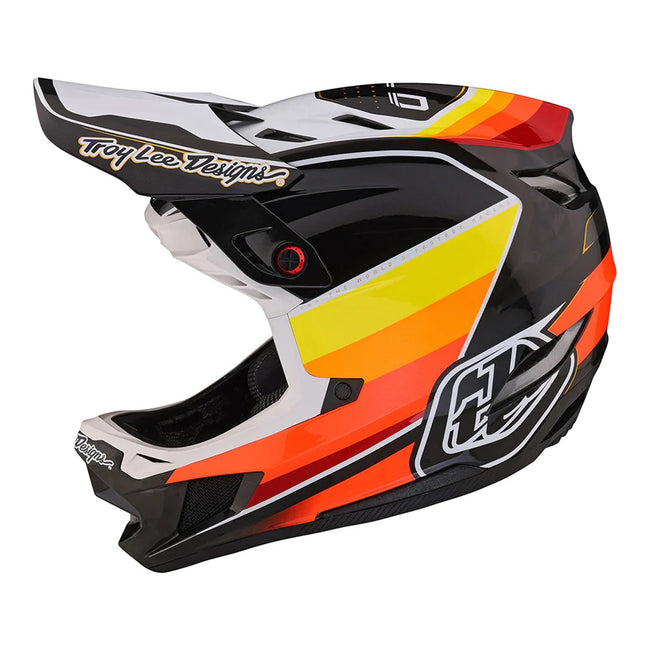 Troy Lee Designs D4 Carbon MIPS BMX Race Helmet-Reverb Black/White - 6
