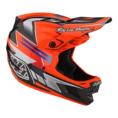 Troy Lee Designs D4 Carbon MIPS BMX Race Helmet-Saber Red