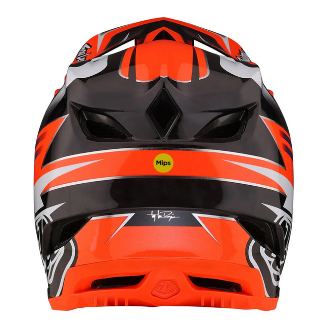 Troy Lee Designs D4 Carbon MIPS BMX Race Helmet-Saber Red - 4