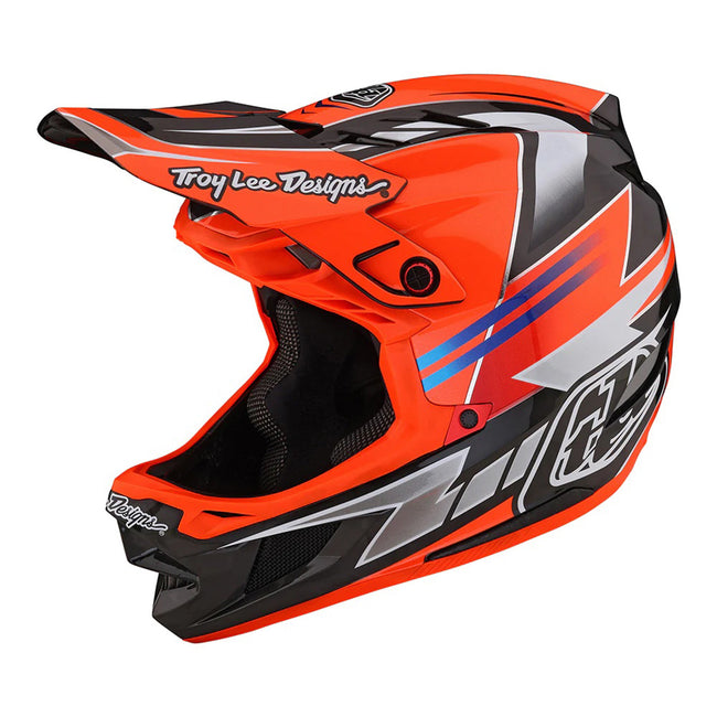 Troy Lee Designs D4 Carbon MIPS BMX Race Helmet-Saber Red - 7