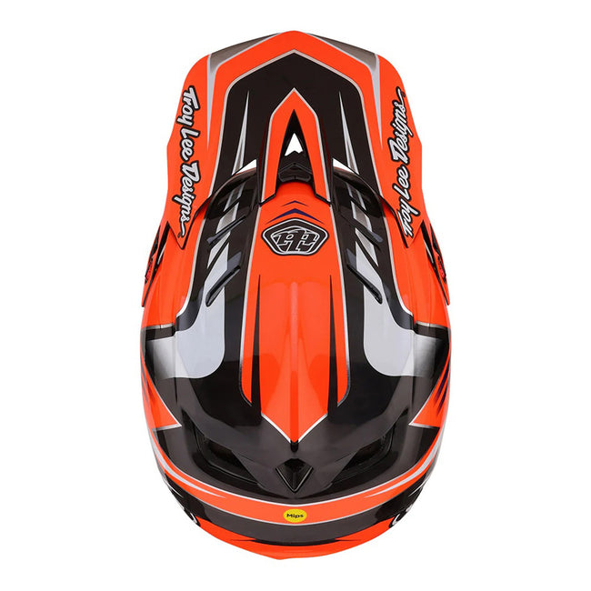 Troy Lee Designs D4 Carbon MIPS BMX Race Helmet-Saber Red - 8
