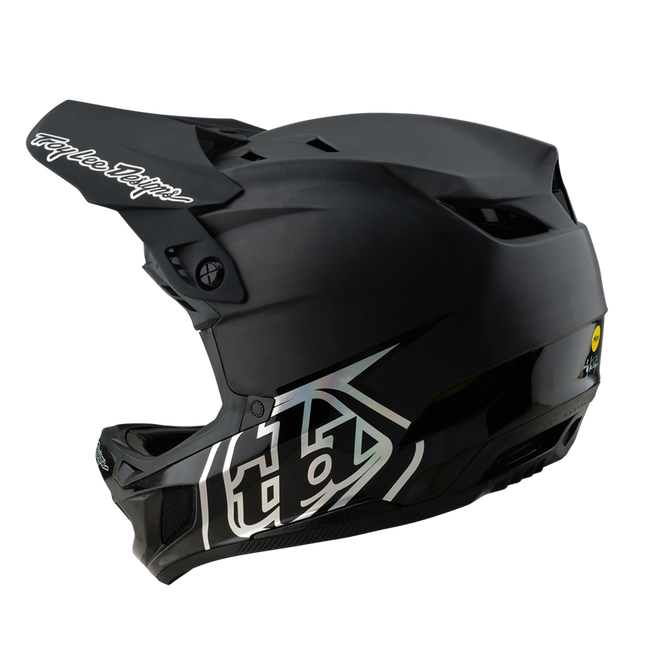 bike helmet design Troy Lee Designs D4 Carbon Helmet Stealth Black, Black / XS