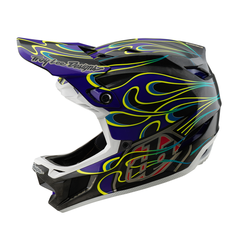 Troy Lee Designs D4 Carbon MIPS BMX Race Helmet-Torched Black 