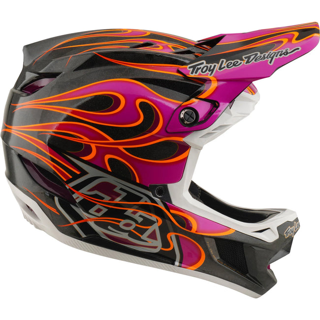Troy Lee Designs D4 Carbon MIPS BMX Race Helmet-Torched Carbon/Magenta - 3