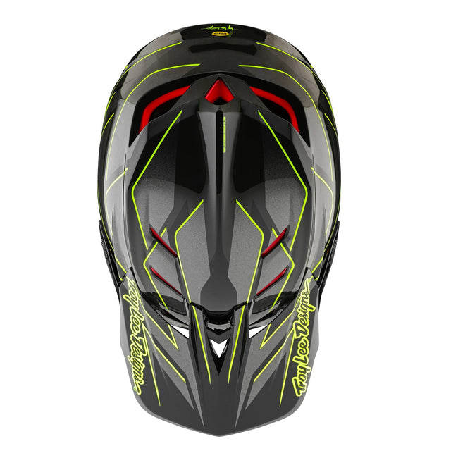 Grey Helmet Racing Troy Lee Designs D4 Composite Limited Edition BMX Race Helmet-Ghostwin ...