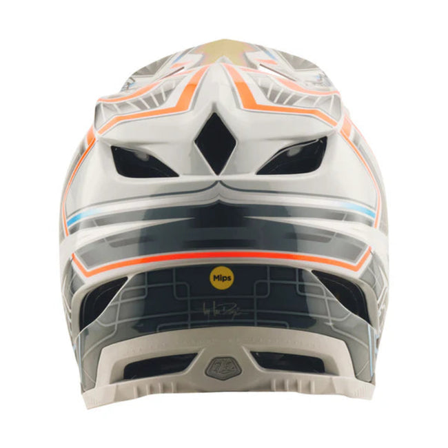 Troy Lee Designs D4 Composite MIPS BMX Race Helmet-Lowrider Gray - 3