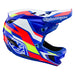 Troy Lee Designs D4 Composite MIPS BMX Race Helmet-Omega White/Blue - 1