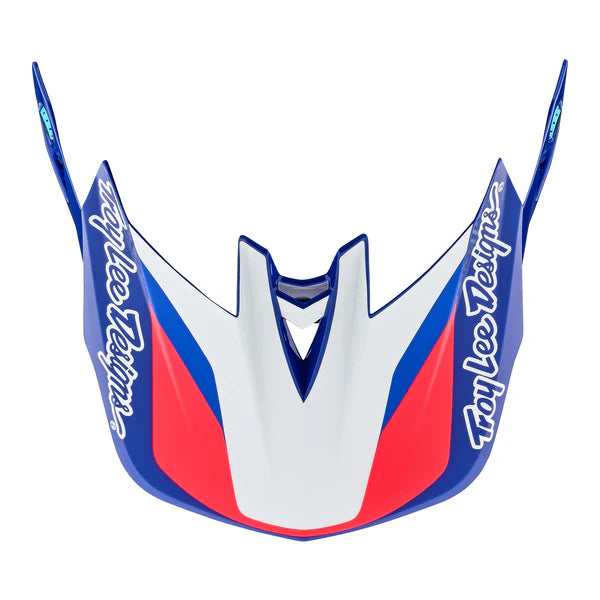 Troy Lee Designs D4 Composite MIPS BMX Race Helmet-Omega White/Blue - 5