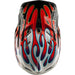 Troy Lee Designs D4 Composite MIPS BMX Race Helmet-Overspray White/Red - 7