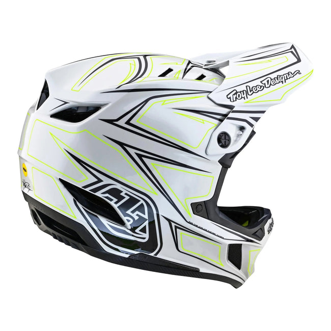 Troy Lee Designs D4 Composite MIPS BMX Race Helmet-Pinned Light Gray - 5