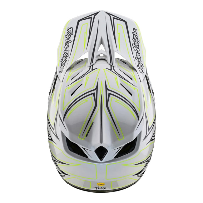 Troy Lee Designs D4 Composite MIPS BMX Race Helmet-Pinned Light Gray - 8