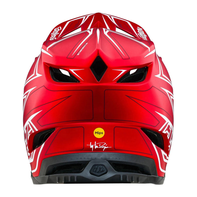 Troy Lee Designs D4 Composite MIPS BMX Race Helmet-Pinned Red - 4