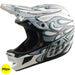 Troy Lee Designs D4 Composite MIPS BMX Race Helmet-Torched White/Silver - 1