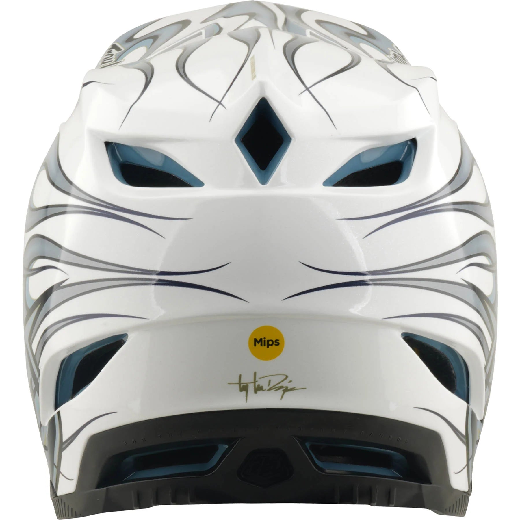 Troy Lee Designs D4 Composite MIPS BMX Race Helmet-Torched White